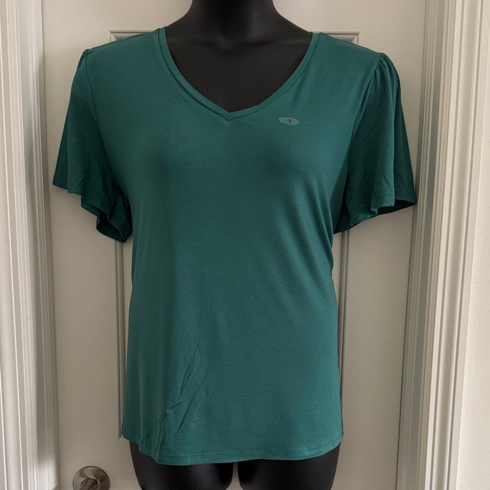Maurice’s Women’s V-Neck Short Sleeve Top in Teal